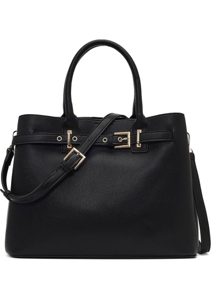 Kadın Siyah Uzun Askılı Klasik Kol Çantası 25WBD2751FT