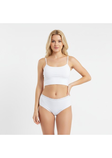 Kadın Pamuklu Beli Dantelli Külot BB2096