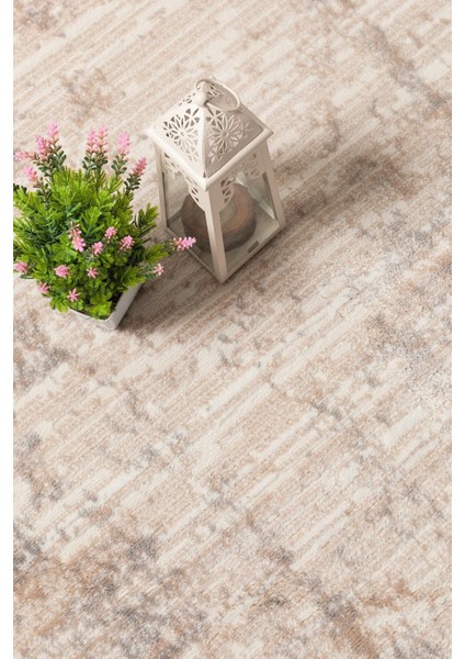 Glory Vl Saçaklı Modern Dokuma Halı Oturma Odası Salon Mutfak Halısı Krem Kahve T3B fırsatları