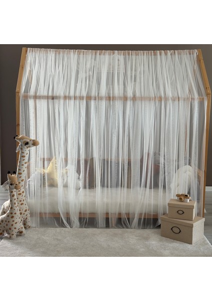 Beyaz Çift Perdeli Montessori Yatak Cibinliği fiyatları