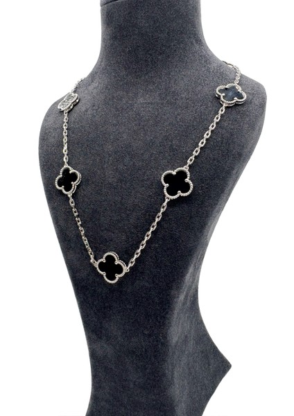 Gümüş Yoncalı Kolye