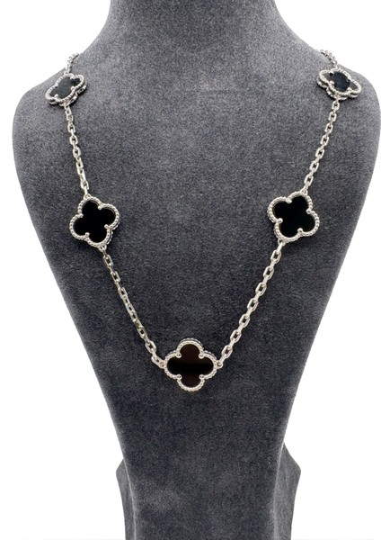 Gümüş Yoncalı Kolye modelleri