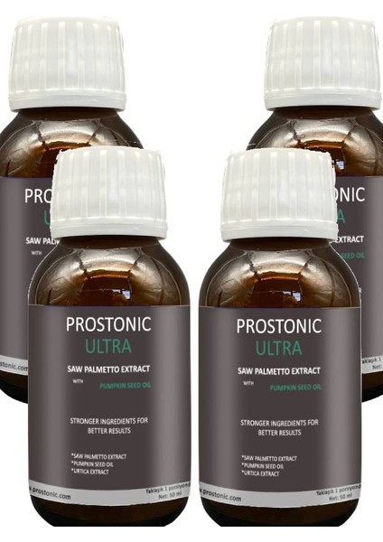 Prostonic Saw Palmetto Ultra Erkeklere Doğadan Gelen Rahatlık ve Canlılık Formülü 50 ml x 4 Adet