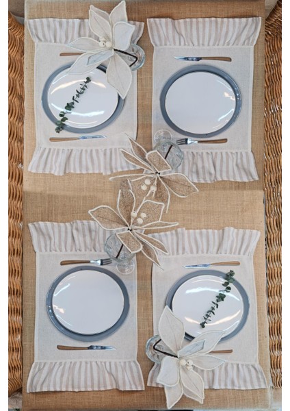 Amerikan Servisi Fırfırlı Retro 4 Lü modelleri