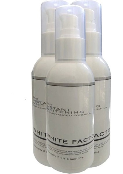 White Factor For Instant Whitening 3 Adet Krem ile Masaj Yağı