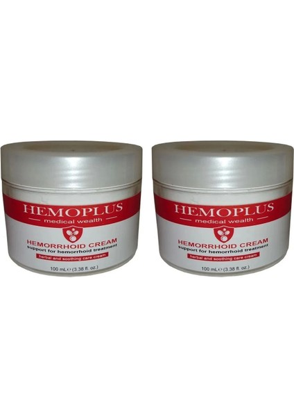 Hemoplus Rahatlatma Kremi 100 ml x 2 Adet