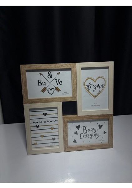 4lü Ahşap Çerçeveli Dekoratif Fotoğraf Çerçevesi fiyatları