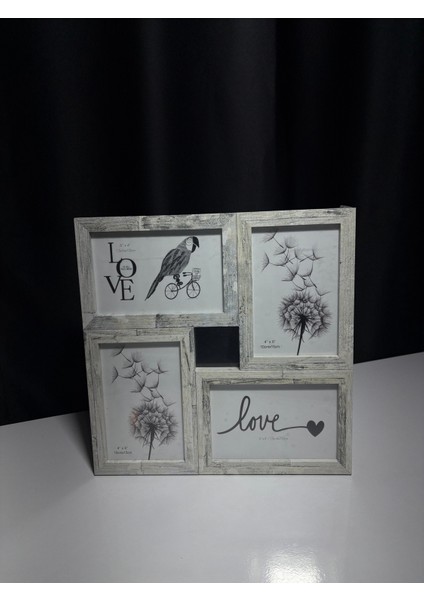 4lü Ahşap Çerçeveli Dekoratif Fotoğraf Çerçevesi modelleri