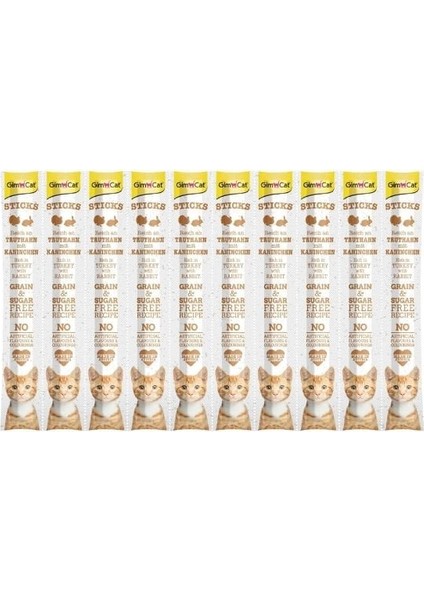 Sticks Hindi ve Tavşan Etli Çubuk Kedi Ödül Maması 1 Adet 50 gr