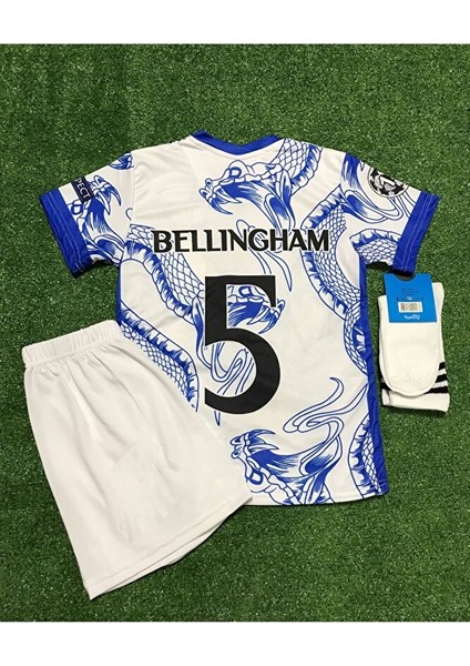 2024/25 Sezonu Jude Bellingham Yılan Desenli Konsept Çocuk Forması 4'lü Set modelleri