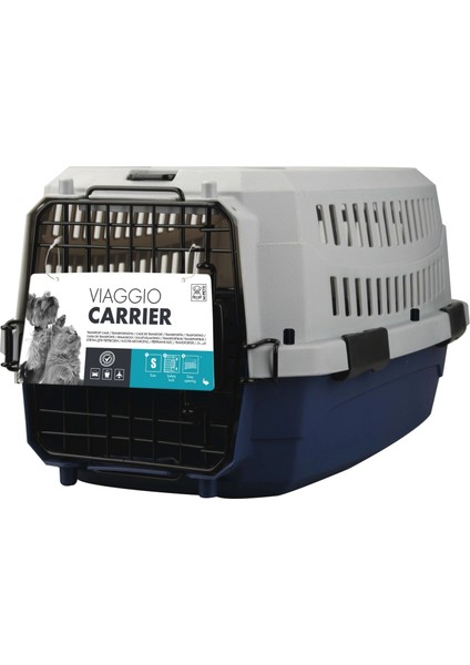 Viaggio Carrier Iata Kedi ve Küçük Irk Köpek Taşıma Çantası 58.4X38.7X33 cm Gri/lacivert Small