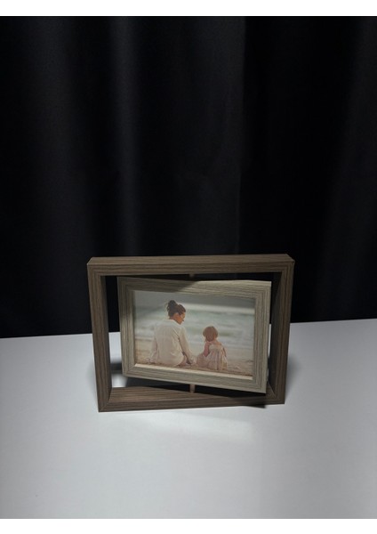 Çift Yönlü Dönerli Ahşap Çerçeve