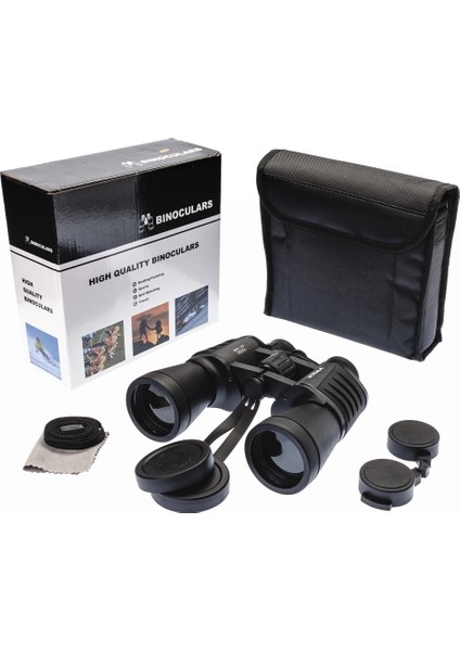 Bfs 7X50 – Geniş Ön Mercekli Profesyonel El Dürbünü – 1000M/56M – Siyah V1