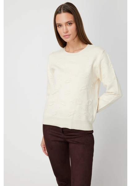 Kabartmalı Triko Kazak 66363-26K fiyatları