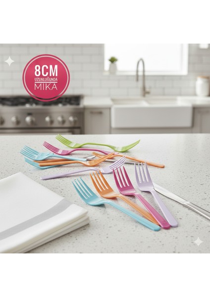 Mika Plastik Çatal 25'li 8cm fiyatları
