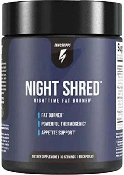 Süper Night Shred Nighttime Fatburner 60 Caps Gece Istenmeyen Yağlara Parçalayıcı