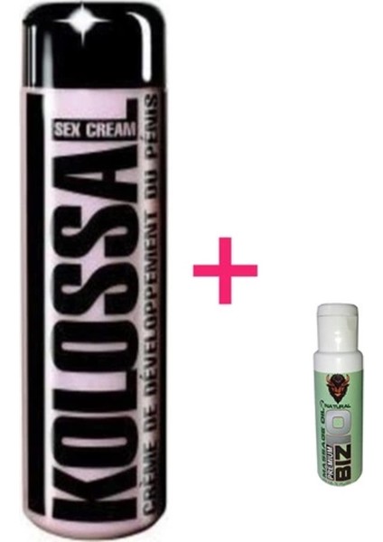 Süper Kolossal Krem 200 ml Erkekler Özel Bölgeyi Losyon 3 Ad + Natural Masaj Yağı Ile 1AD