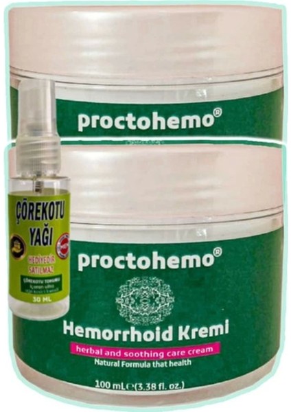 Süper Proctohemo Krem 100 ml x 2 Adet + Çörek Otu Yağı 30 ml