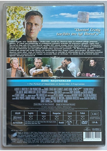 Casino Royale 007 DVD (Orijnal Dönem Baskı Dvd) fiyatları