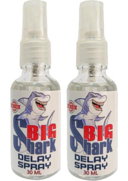 Süper Big Shark Erkeğe Yeni Formül Geciktirme Spreyi 30 ml x 2 Adet