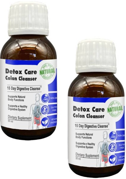 Detox Care Yeme Sonrası Ferahlık Hissi Için Destek Şurubu 50 ml x 2 Adet