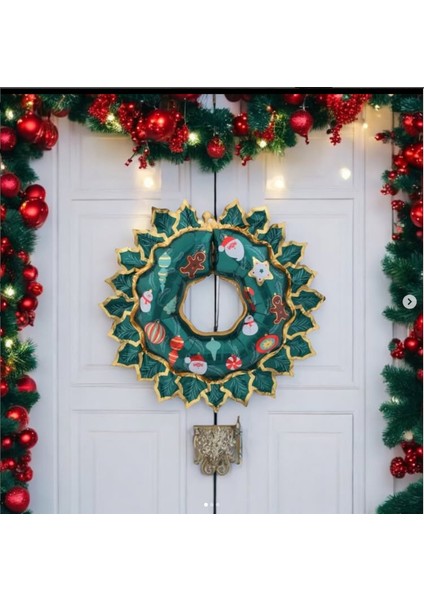 Yılbaşı Kapı Süsü Folyo Balon