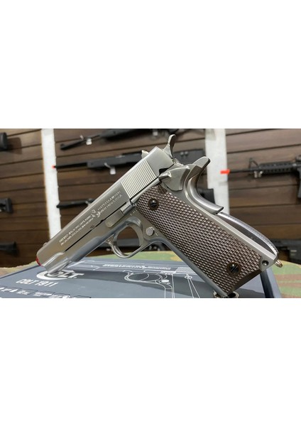 s Colt Lısanslı 1911A1 Gbb Aırsoft Tabanca - Gümüş Renk
