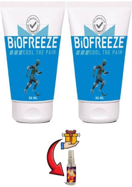 Süper Biofreeze Masaj Kremi 50 ml x 2 Ad+Masaj Yağı ile