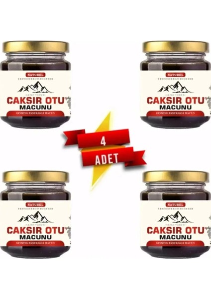 Erkeklere Özel 24 Saat Etkili Hatay Yöresi Çakır Otu Macunu 240 gr x 4 Adet