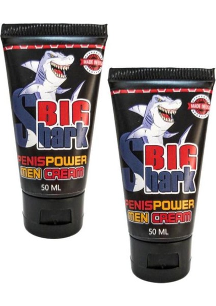 Big Shark Power Creams Erkeklere Sertleştirme Etkisi Kremi 50 ml x 2 Adet