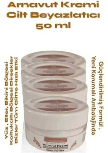 Süper Whitening Cream Arnavut Kremi 50ML Aklık Kremi Beyazlatıcı Krem x 2 Adet