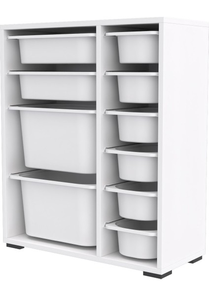 Zen 10 Sepetli Çok Amaçlı Mutfak Dolabı Beyaz 2D2K6U fırsatları