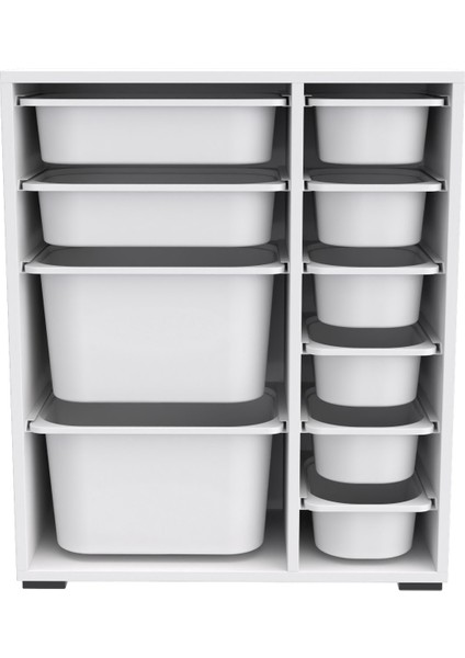 Zen 10 Sepetli Çok Amaçlı Mutfak Dolabı Beyaz 2D2K6U indirimleri