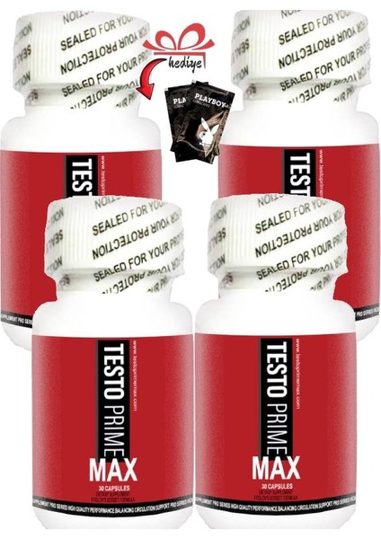 Testo Prime Max Erkeklere Özel Her An Maksimum Limit 30’lu x 4 Adet