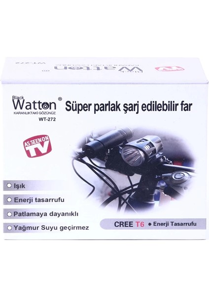 Black WT-272-PROFESYONEL Bisiklet Lambası modelleri