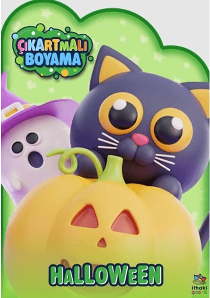 Halloween Zamanı – Çıkartmalı Boyama Kitabı
