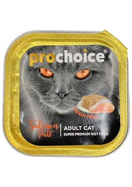 Adult Pate Somonlu Yetişkin Konserve Kedi Maması 100 gr 1 Adet