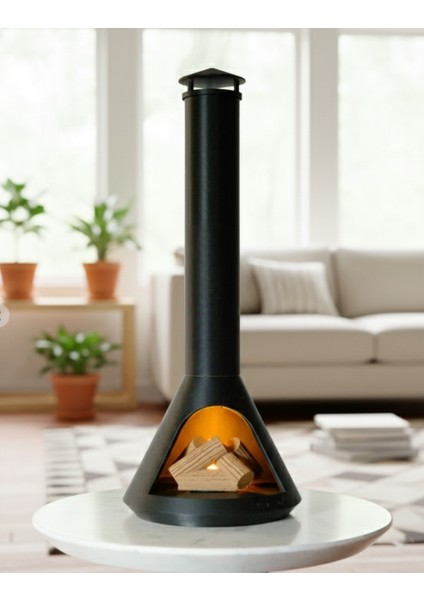 Mini Şömine Görünümlü Dekoratif Tütsülük | Dekoratif alev efektli