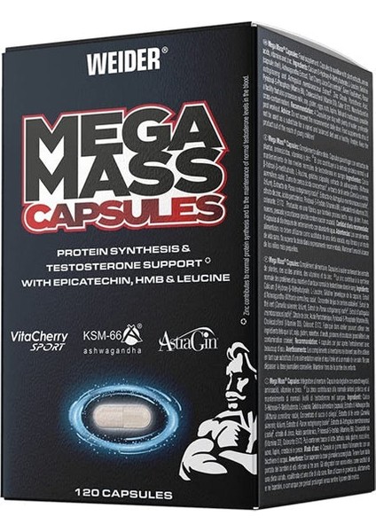 Mega Mass Amino Hmb - KSM66 120 Caps
