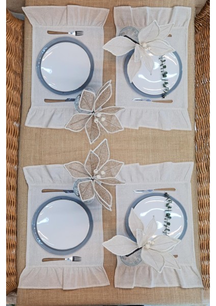 Amerikan Servisi Fırfırlı Retro 4 Lü modelleri