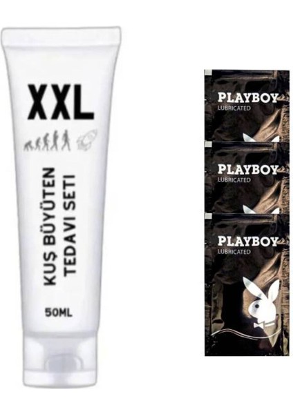 Süper Xxl Size Kuş Erkekler Için Şekillendirici Bakım Kremi 50ML 1 Ad + 3 Jelle