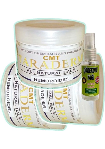 Taraderm Kremi 100 ml x 3 Adet + Çörek Otu Yağı 30 ml