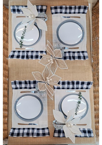 Amerikan Servisi Fırfırlı Retro 4 Lü modelleri