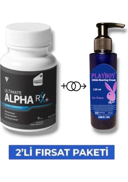 Alpha Rx Erkeklere Özel Ürün 30'lu Destekleyici Mucizevi Libido Arttırıcı Krem 125 ml