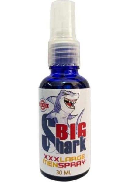 Süper Big Shark Xxl Erkekler Için Kalın ve Boyutlandırıcı Etki Büyütme Sprayı 30 ml