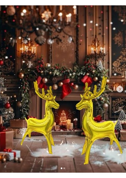 Küçük Gold Ayaklı Geyik Folyo Balon