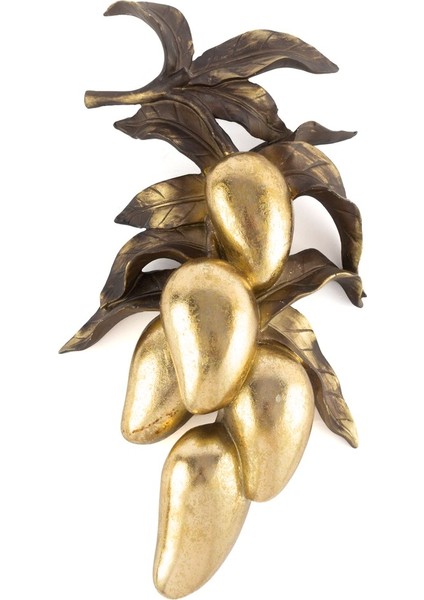 Gold Mango Resin Duvar Dekoru 44X23X10 cm