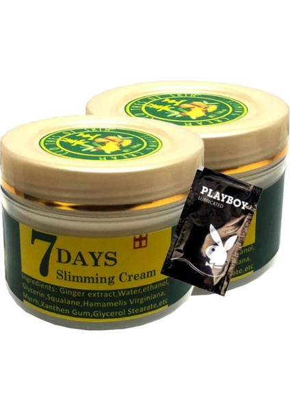 Süper 7 Days 2X100 ml Ginger Miracle Slimming Cream Sıkılaştırıcı+1 Ad Jel ile