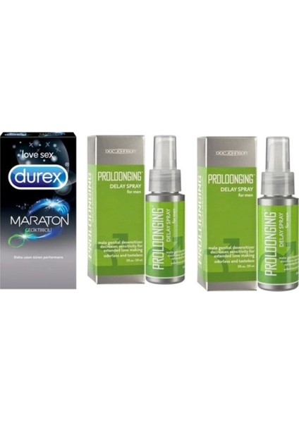 Süper Mucizevi Proloonging 2 *geciktıcı Sprey 59 ml 80 Kullanım Maraton Prezarvatif 4 Lu