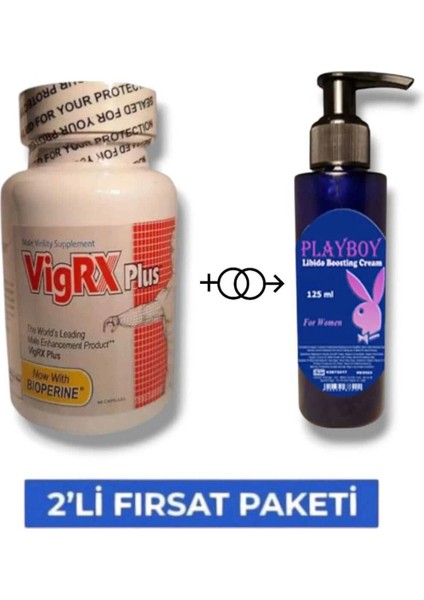 Vigrx Erkeklere Özel Destekleyici 60'lı Mucizevi Libido Arttırıcı Krem 125 ml